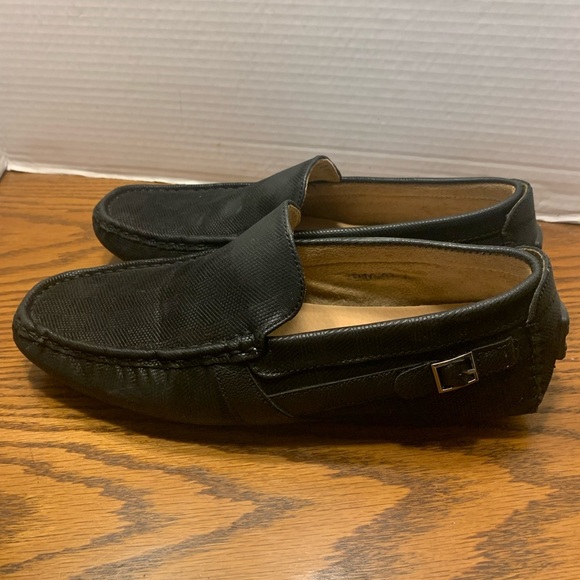 Bruno Marc Black Slip-On Loafers men’s size 7 Comfort Technology - Picture 5 of 9